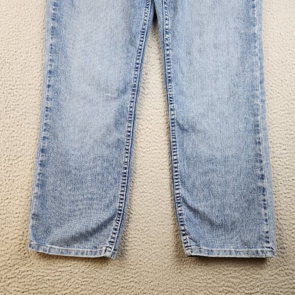 LEE Riders Jeans Women's 10P Blue Curvy Classic Fit Mid Rise Denim Pants - Picture 2 of 12